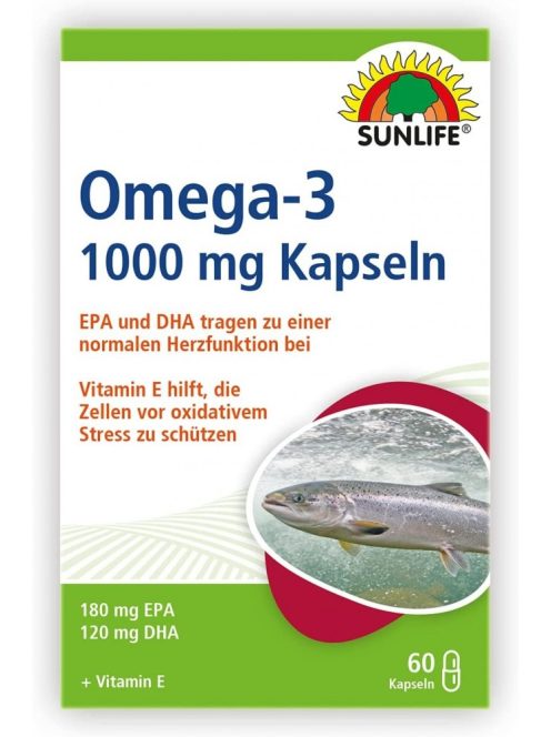 SUNLIFE® Omega 3 kapszula 1000 mg 60 db