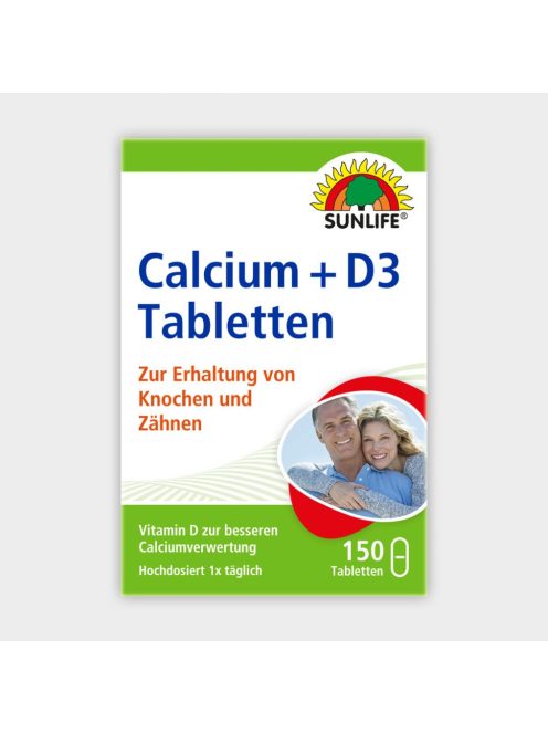 Sunlife Kálcium + D3 tabletták 100db