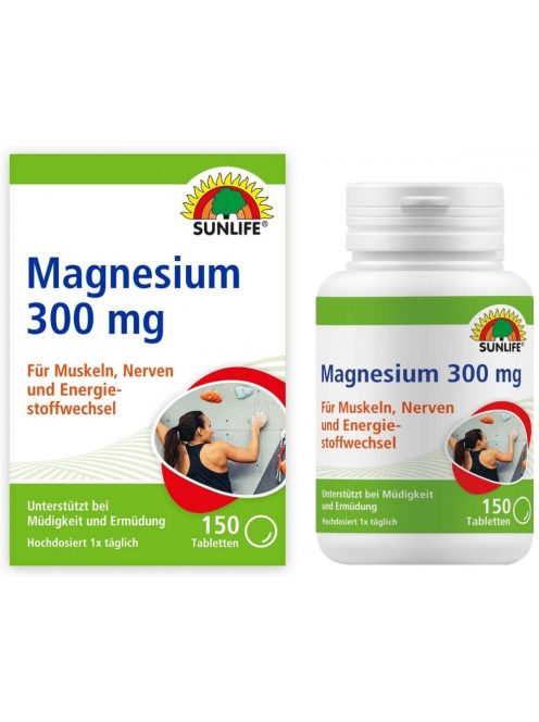 Sunlife Magnézium 300 tabletták 150db