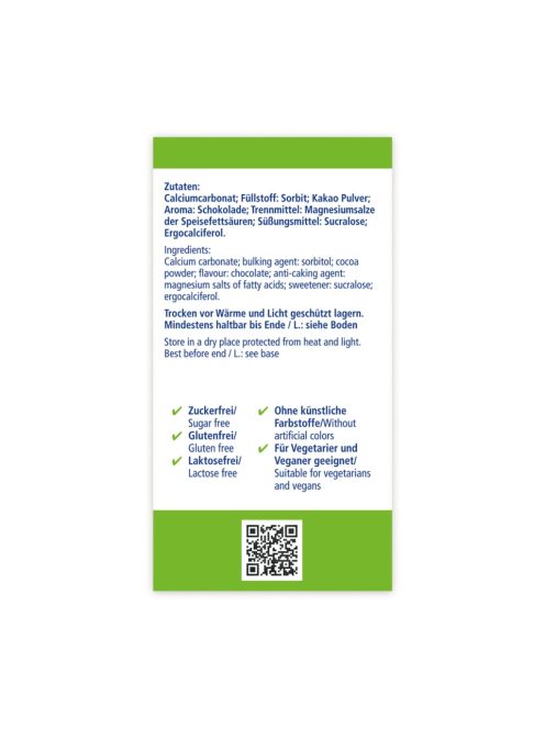 SUNLIFE® Kalcium elefánt szopogatótabletta gyerekeknek 60 db - csokoládé ízű