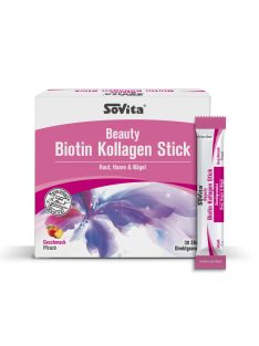   SoVita Biotin kollagén szépség por - őszibarack ízű 30 tasak