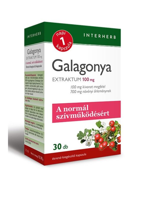 INTERHERB NAPI1 Galagonya Extraktum kapszula 100 mg 30db