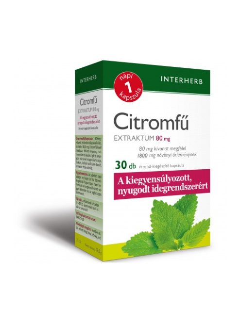 INTERHERB NAPI1 Citromfű Extraktum kapszula 80 mg 30db