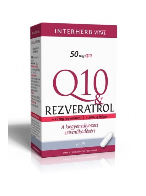 INTERHERB Q10 & Rezveratrol kapszula 30 db