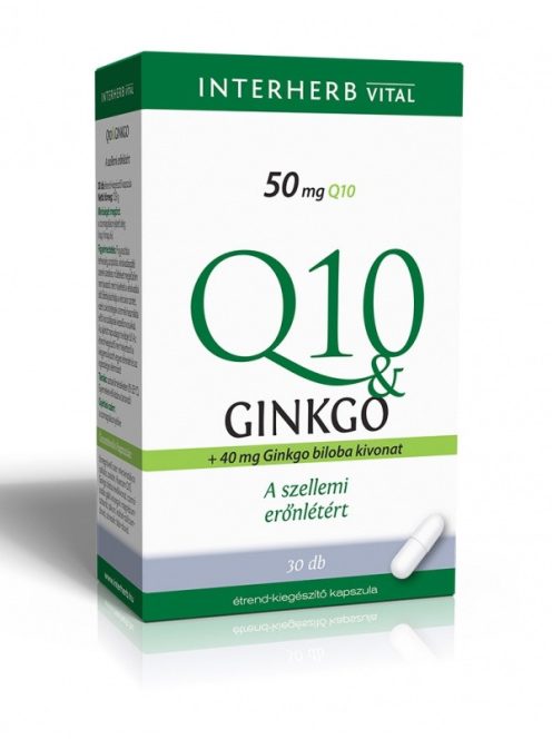  INTERHERB Q10&Ginkgo Extraktum kapszula 30 db