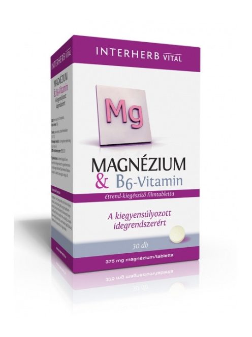 INTERHERB Magnézium + B6-vitamin tabletta 30db