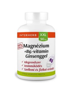 INTERHERB XXL Magnézium + B6-vitamin ginzenggel 90 db