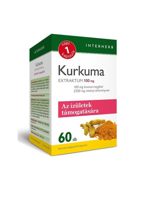 INTERHERB NAPI1 Kurkuma Extraktum 100 mg 60 db