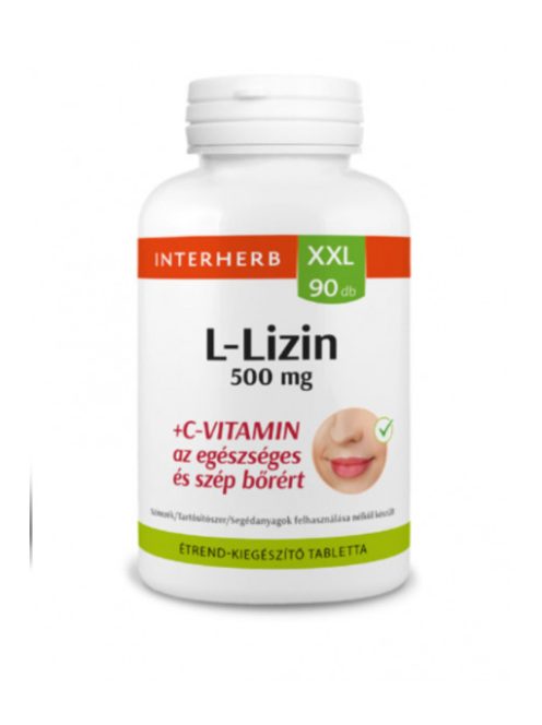 INTERHERB XXL 90 db L-Lizin 500 mg + C-vitamin kapszula