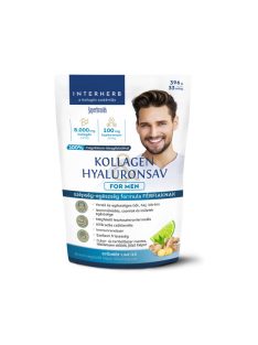   INTERHERB Kollagén & Hyaluronsav italpor FOR MEN Gyömbér-Lime ízű 396g/33 adag