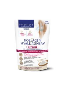  INTERHEB Kollagén & Hyaluronsav Porcépítő italpor INTENSE Natúr 300g/29 adag